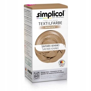 SIMPLICOL FARBA DO UBRAŃ TKANIN BARWNIK KHAKI