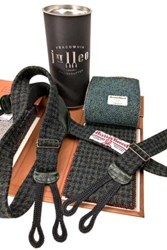 ЗЕЛЕНЫЙ МОСТ С ПУГОВИЦАМИ, HARRIS TWEED WOL