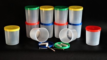 Контейнер без синевы для ногтей и т. д. 200 мл 10 шт.