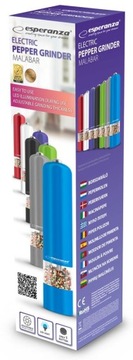 ЭЛЕКТРИЧЕСКАЯ МЕЛЬНИЦА ДЛЯ ПЕРЦА И СОЛИ, НАБОР ИЗ 2 ПРЕДМЕТОВ
