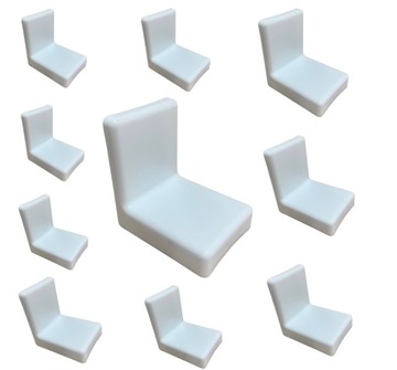 ZAWIESZKA MEBLOWA KĄTOWA SŁOWACKA BIAŁA 10SZT