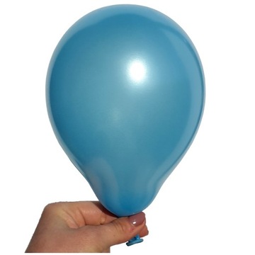 BALONY METALICZNE NIEBIESKIE urodzinowe małe 100x