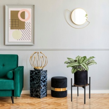 Подставка для цветов Torre Rustic loft, 40 см, черная