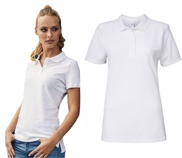 KOSZULKA POLO DAMSKA T-SHIRT bawełniany M/38