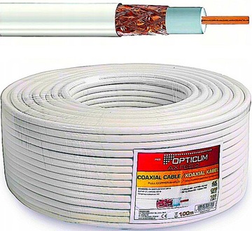 Miedź 100% KABEL PRZEWÓD KONCENTRYCZNY LTE ANTENOWY 50m 4K HD