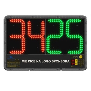 Elektroniczna tablica zmiany zawodników- dwustronn