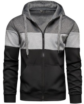 BLUZA MĘSKA Z KAPTUREM ROZPINANA XL
