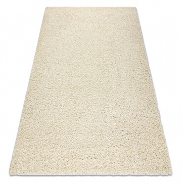 Dywan pluszowy shaggy kremowy/ beżowy 200x290