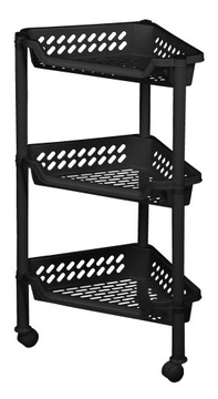 REGAŁ NAROŻNY ROGOWY ŁAZIENKOWY PÓŁKA KÓŁKA KOSZ