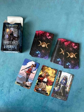 KARTY DO GRY TAROTA ZESTAW KART DO WRÓŻENIA THE WITCHES TAROT MINI