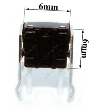 Microswitch mikro switch push button 90° 6x6x4.3