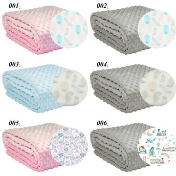 Одеяло двухстороннее Покрывало 70х140 Minky Patterns
