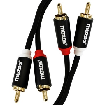 PRZEWÓD KABEL 2XRCA 2XRCA CHINCH 1M MOZOS MCABLE-2R2R