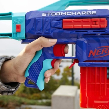 NERF ELITE 2.0 ПИСТОЛЕТ Автоматический STORMCHARGE 4В1 20 ИСКУССТВ +10 ВАФЛЕЙ