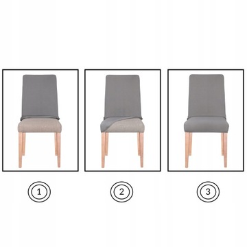 ЧЕХОЛ НА СТУЛ СЕРЫЙ ВЕЛУР ЭЛАСТИЧНЫЙ УНИВЕРСАЛЬНЫЙ ЧЕХОЛ