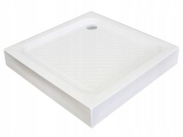 Brodzik do kabiny 80x80 kwadratowy niski płytki
