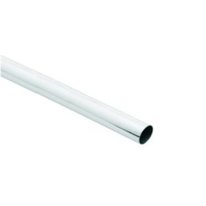 Мебельный штанга 25мм (длина 100см) ТРУБКА + 2 РОЗЕТКИ