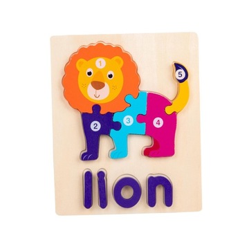 Wooden Puzzle Toys jigsaw puzzles puzzle Lion