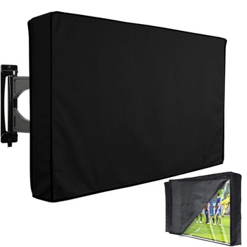 CZARNE ETUI POKROWIEC OSŁONA NA TELEWIZOR ANTYKURZOWY NA REMONT 30-32''CALE