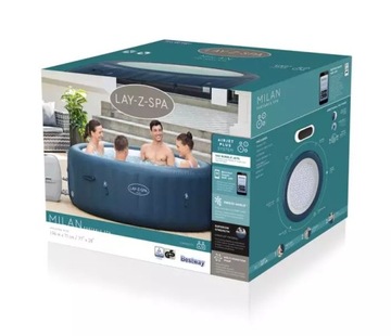LAY-z-SPA GARDEN SPA надувной бассейн Bestway на 6 человек Wi-Fi Насос Фильтр