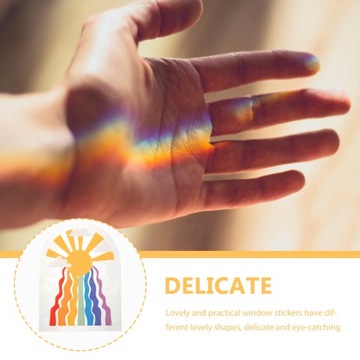 Красочные наклейки Радужные стеклянные ловцы солнца