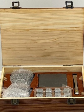 НАБОР ДЛЯ ВИСКИ СТЕКЛЯННАЯ ПОДСТАВКА CUBE ЖЕСТКАЯ СТЕКЛЯННАЯ КОРОБКА ПОДАРОК