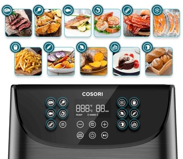 ФРИТЮРНИЦА COSORI XL АЭРОФРИТЮРНИЦА 5,5 Л, ЧЕРНАЯ, 1700 Вт