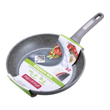 PATELNIA GRANITOWA GRUBA 28 CM INDUKCJA KAMILLE