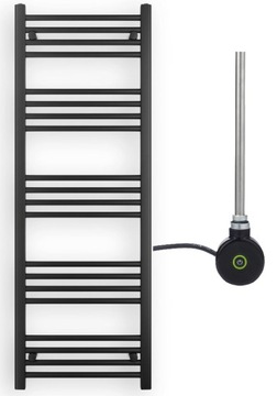 KALORYFER 140/50 CZARNY + GRZAŁKA ELEKTRYCZNA