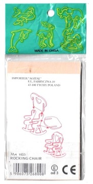 PUZZLE DREWNIANE 3D FOTEL BUJANY MINI MEBELKI
