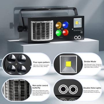 4 В 1 СМЕШАННЫЕ ЭФФЕКТЫ СВЕТОДИОДНЫЕ СВЕТИЛЬНИКИ RGBW