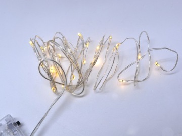 ПРОВОДНЫЕ ЛАМПЫ 20 СВЕТОДИОДНЫХ БАТАРЕЕК ТЕПЛЫЙ БЕЛЫЙ СВЕТ