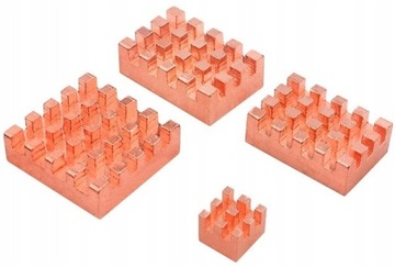 Mikrokomputer Orange Pi 5 / Zero 2 miedziany Radiator zestaw na procesor