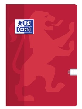 Oxford Touch Brulion miękki B5 kratka 96k czerwony