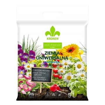 ПОЧВА ДЛЯ ЦВЕТОВ, ОВОЩЕЙ, ТРАВ С УВЛАЖНИТЕЛЕМ 5Л