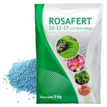 NAWÓZ DO TRAWY ROSAFERT 5KG NPK 12-12-17+ MIKRO COMPLEX BECHLORKOWY