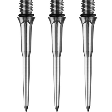Końcówki metalowe - Tytan Pro - Smooth - Srebrny - 34 mm