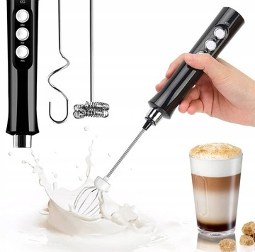 Электрический миксер 3 в 1, насадка для взбивания молока, сменные насадки для взбивания яиц