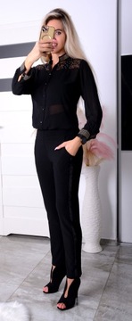 CUTE УКРАШАЮЩИЕ БРЮКИ СО СТРУЯМИ, ТЕПЛЫЙ ФЛИС, ДЛИННЫЕ до 7XL 370B