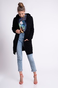 GLORIA BLOGGING ТЕПЛЫЙ КАРДИГАН С КАПЮШОНОМ L/XL