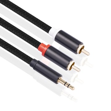 Słuchawki hi-fi aux rca jack męski adapter audio 1M