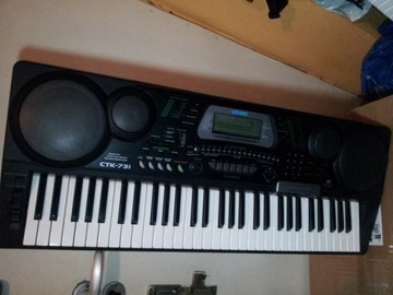 keyboard CASIO CTK-731 Touch response Pitch MIDI 232 tonów Stacja dyskietek