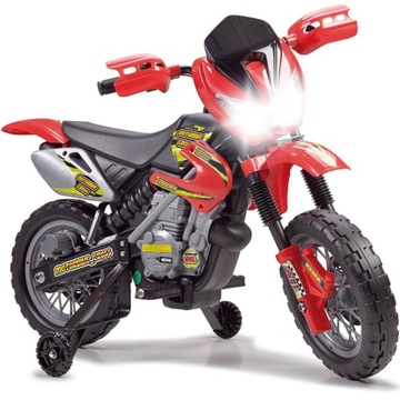 Motorek CROSS na Akumulator 6V Dla Dzieci Motocykl Elektryczny FEBER