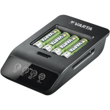 Ładowarka LCD SMART CHARGER+ 4 x AA 2100mAh Varta