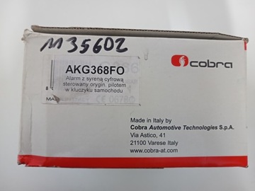 ALARM SAMOCHODOWY COBRA AKG 368Fo