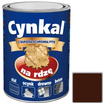 Farba uniwersalna NA RDZĘ CYNKAL brąz 0,7L