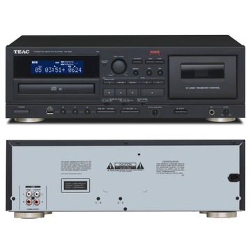 CD-кассетный проигрыватель TEAC AD-850SE Черный