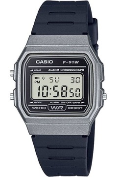 CASIO Zegarek Męski CASIO F-91WM-1BDF
