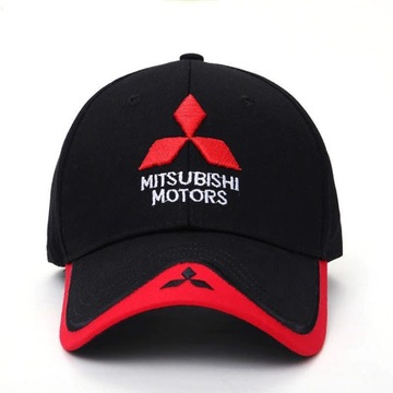 Czapka Mitsubishi czarna z haftowanym logo MMC