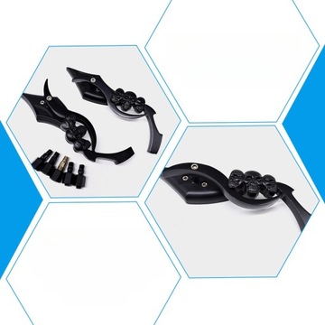 1 пара РУЛЯ МОТОЦИКЛА, ЗЕРКАЛО МОТОЦИКЛА, ЗЕРКАЛО ЧЕРЕПА, ЗАДНИЙ РУЛЬ MI